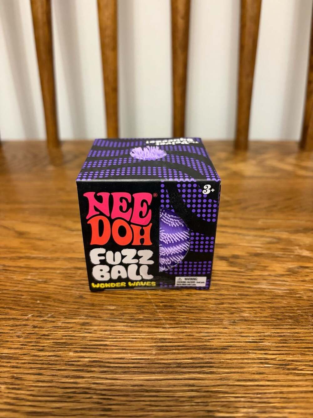 Schylling NeeDoh Fuzz Ball Wonder Waves Sensory Fidget Toy Purple